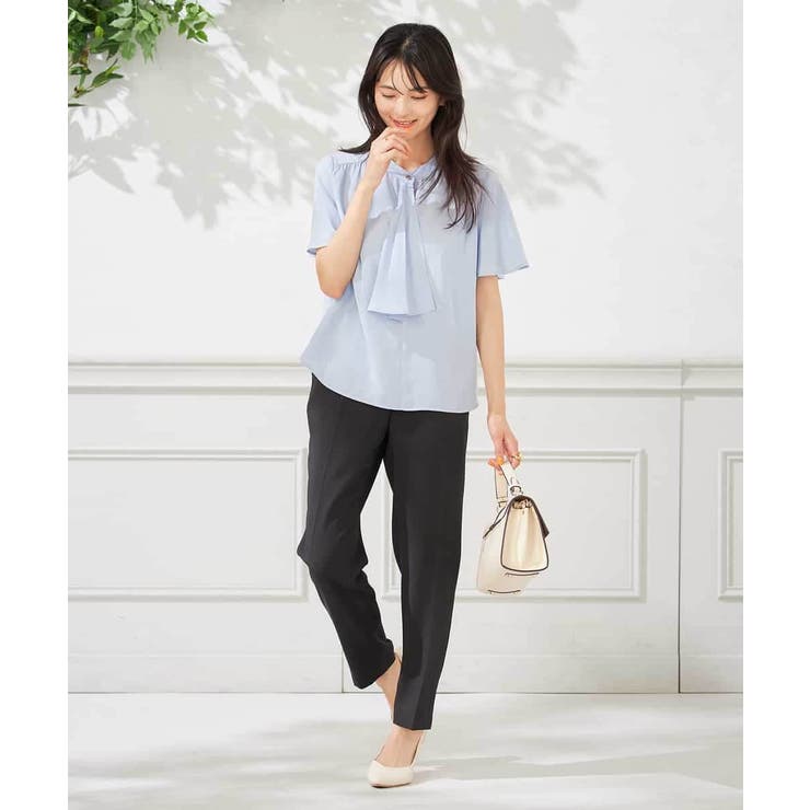 【洗える】ドビードットラッフルブラウス | a.v.v【WOMEN】 | 詳細画像3 