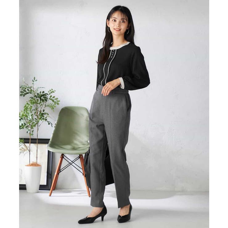 【洗える】バイカラーピンタックブラウス | a.v.v【WOMEN】 | 詳細画像12 