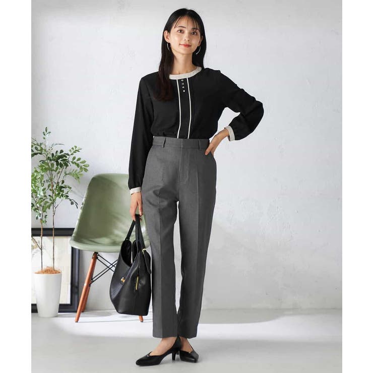 【洗える】バイカラーピンタックブラウス | a.v.v【WOMEN】 | 詳細画像13 