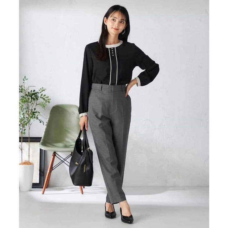 【洗える】バイカラーピンタックブラウス | a.v.v【WOMEN】 | 詳細画像14 