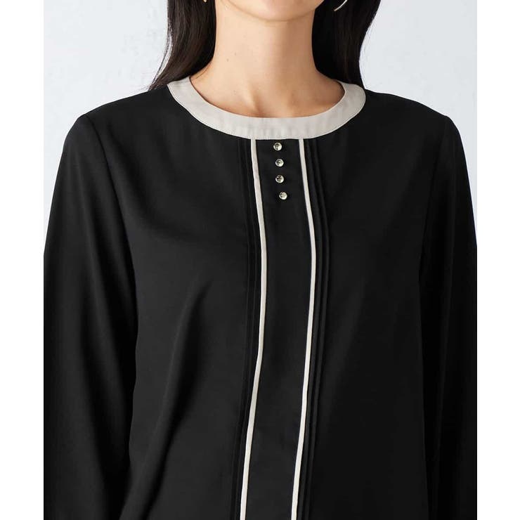 【洗える】バイカラーピンタックブラウス | a.v.v【WOMEN】 | 詳細画像19 