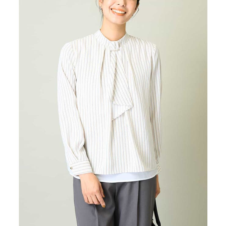 アイボリー | メタルパーツレイヤードブラウス | a.v.v【WOMEN】