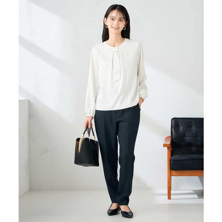 【洗える】バーチャームボウタイブラウス | a.v.v【WOMEN】 | 詳細画像10 