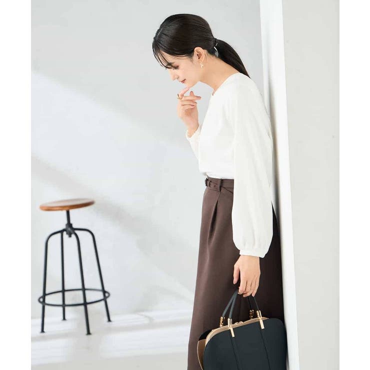 【洗える】バーチャームボウタイブラウス | a.v.v【WOMEN】 | 詳細画像14 