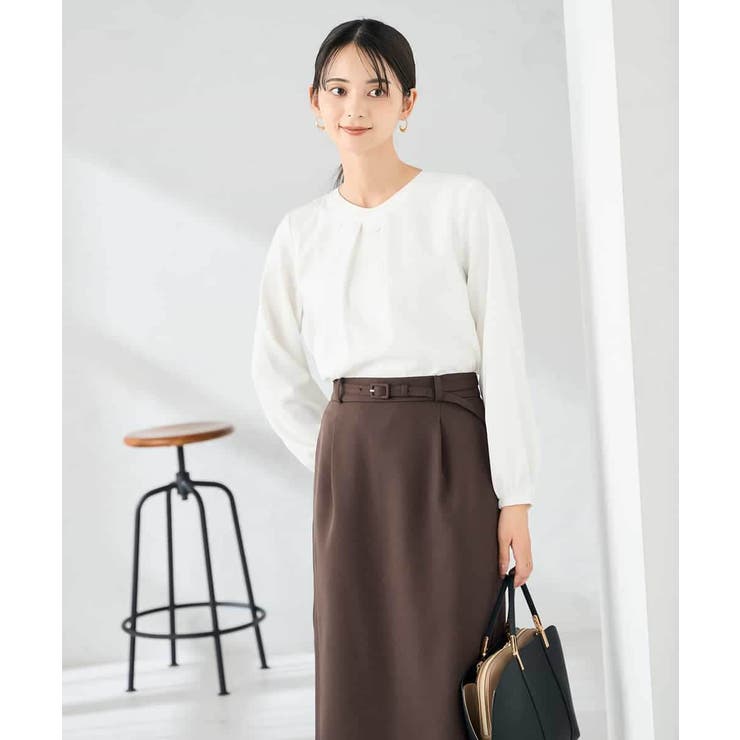 【洗える】バーチャームボウタイブラウス | a.v.v【WOMEN】 | 詳細画像16 