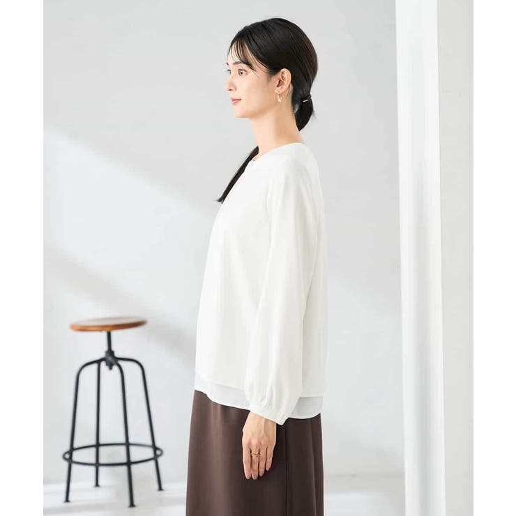 【洗える】バーチャームボウタイブラウス | a.v.v【WOMEN】 | 詳細画像24 