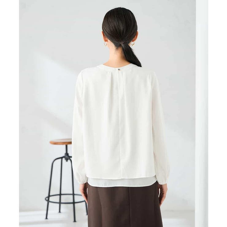 【洗える】バーチャームボウタイブラウス | a.v.v【WOMEN】 | 詳細画像25 