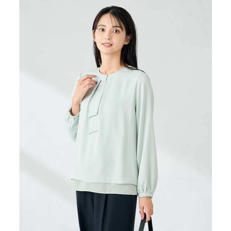 【洗える】バーチャームボウタイブラウス | a.v.v【WOMEN】 | 詳細画像3 