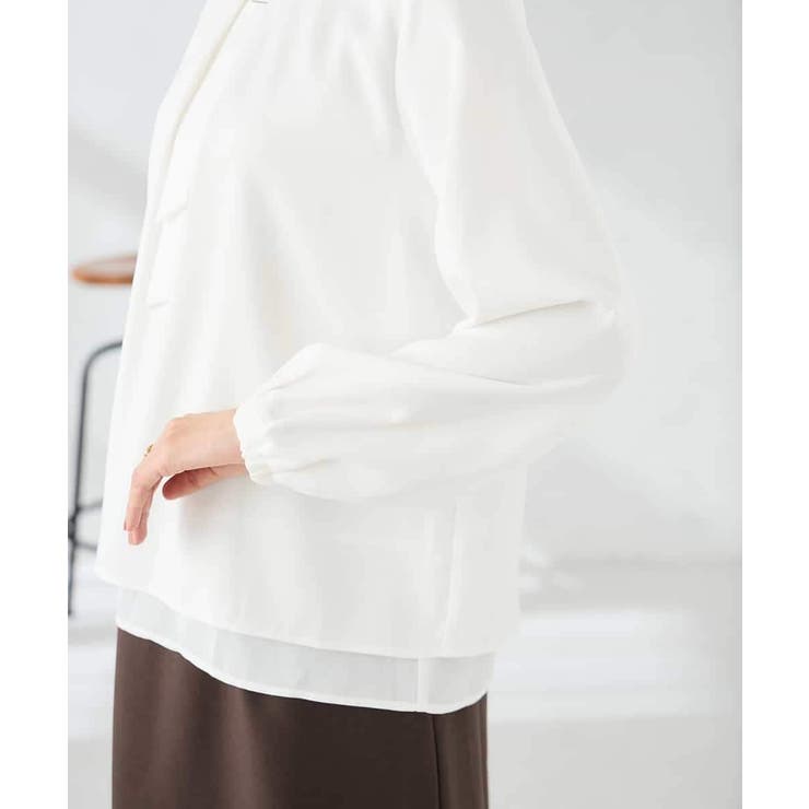 【洗える】バーチャームボウタイブラウス | a.v.v【WOMEN】 | 詳細画像31 