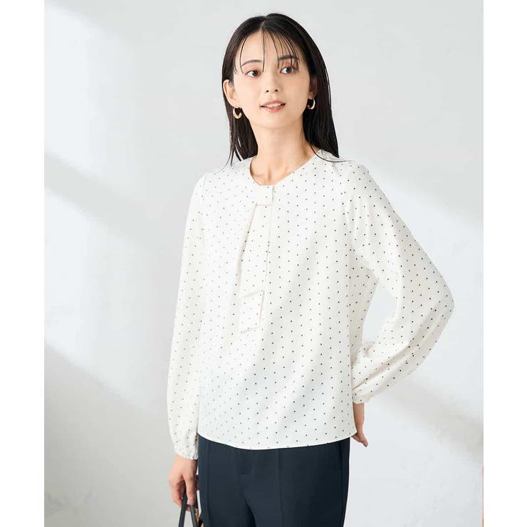 【洗える】バーチャームボウタイブラウス | a.v.v【WOMEN】 | 詳細画像8 