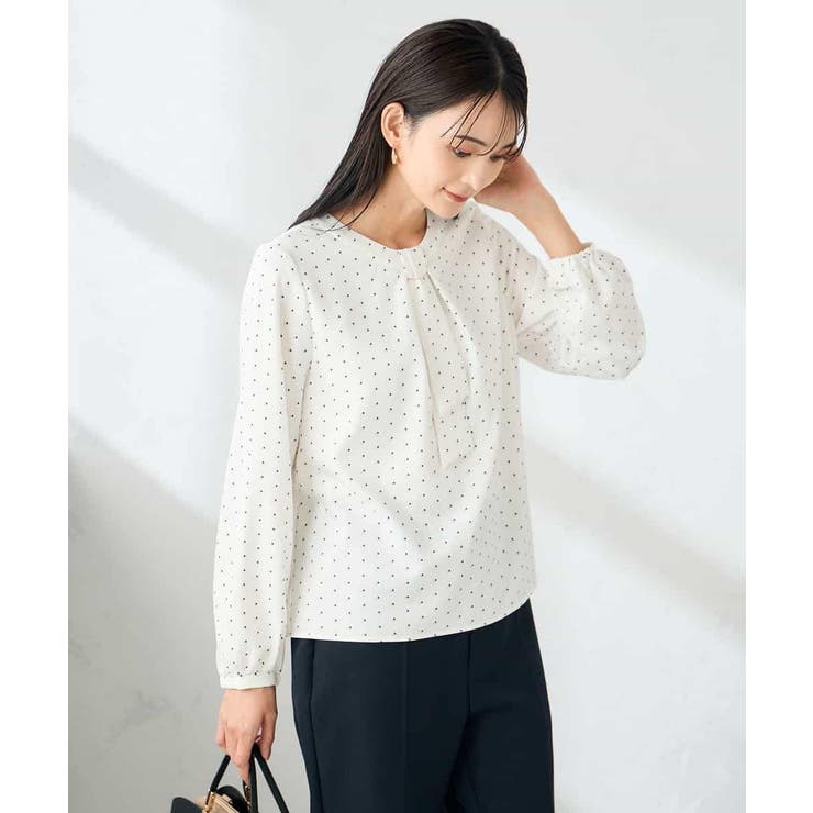 【洗える】バーチャームボウタイブラウス | a.v.v【WOMEN】 | 詳細画像9 