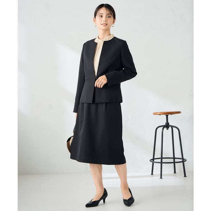 【洗える】プチハイネックギャザードビードットブラウス | a.v.v【WOMEN】 | 詳細画像12 