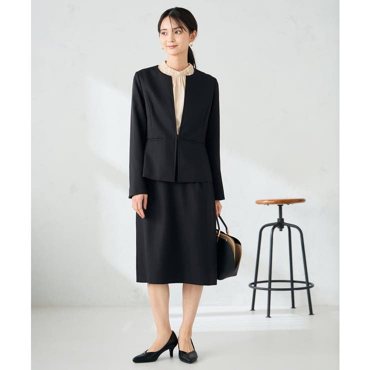 【洗える】プチハイネックギャザードビードットブラウス | a.v.v【WOMEN】 | 詳細画像13 