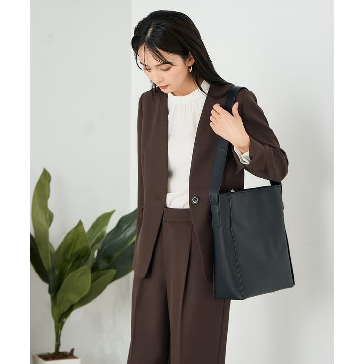 【洗える】プチハイネックギャザードビードットブラウス | a.v.v【WOMEN】 | 詳細画像24 