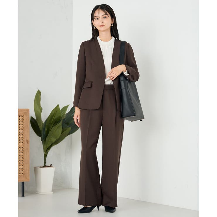 【洗える】プチハイネックギャザードビードットブラウス | a.v.v【WOMEN】 | 詳細画像26 