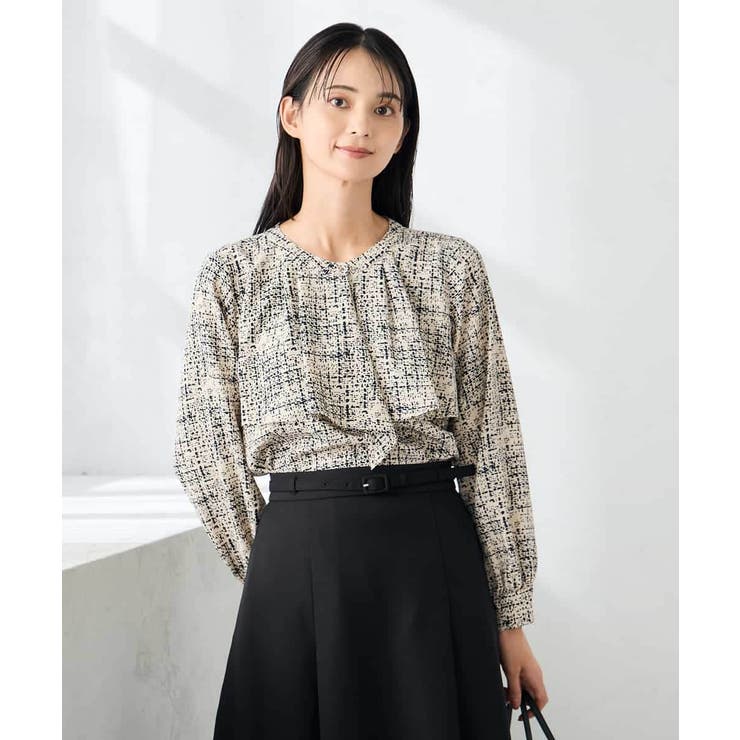 【洗える】プリントケープ風ブラウス | a.v.v【WOMEN】 | 詳細画像17 