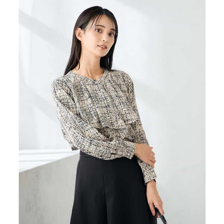 【洗える】プリントケープ風ブラウス | a.v.v【WOMEN】 | 詳細画像18 