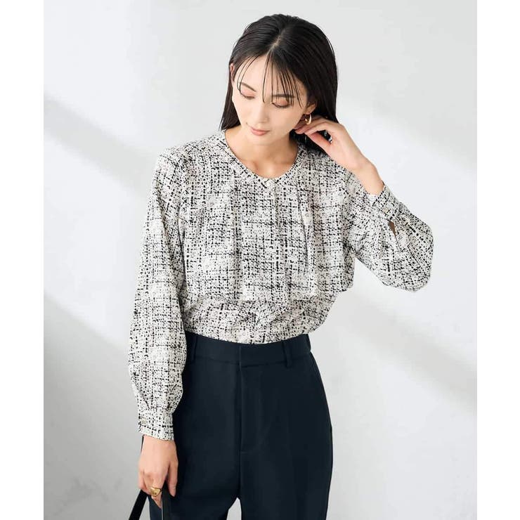 【洗える】プリントケープ風ブラウス | a.v.v【WOMEN】 | 詳細画像27 