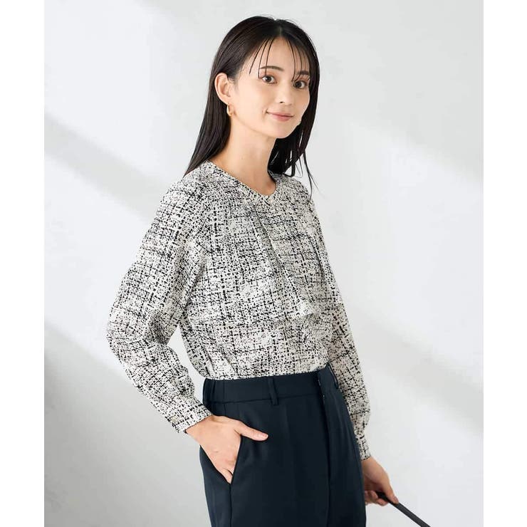 【洗える】プリントケープ風ブラウス | a.v.v【WOMEN】 | 詳細画像28 