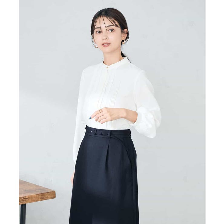 【洗える/WEB限定】ピンタックブラウス | a.v.v【WOMEN】 | 詳細画像16 