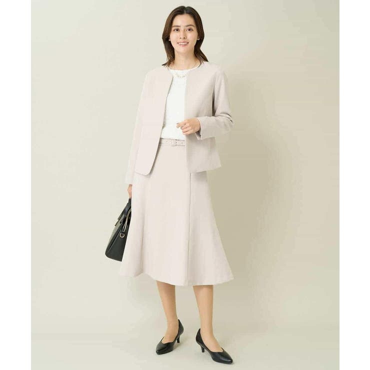 【洗える/イージーケア/ストレッチ】ダブルクロスキーネックジャケット | a.v.v【WOMEN】 | 詳細画像34 