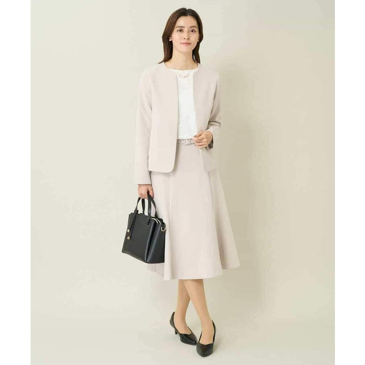 【洗える/イージーケア/ストレッチ】ダブルクロスキーネックジャケット | a.v.v【WOMEN】 | 詳細画像35 