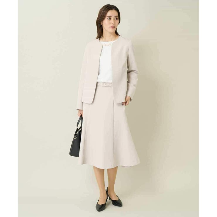 【洗える/イージーケア/ストレッチ】ダブルクロスキーネックジャケット | a.v.v【WOMEN】 | 詳細画像36 