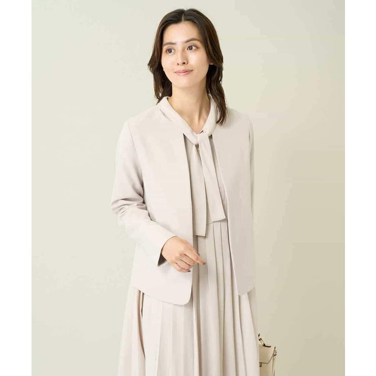 【洗える/イージーケア/ストレッチ】ダブルクロスキーネックジャケット | a.v.v【WOMEN】 | 詳細画像37 