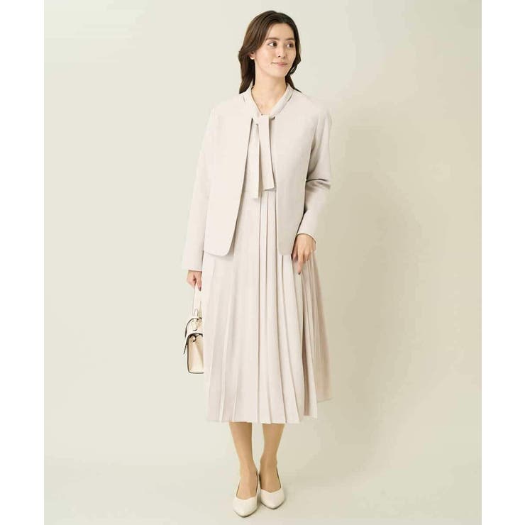 【洗える/イージーケア/ストレッチ】ダブルクロスキーネックジャケット | a.v.v【WOMEN】 | 詳細画像39 