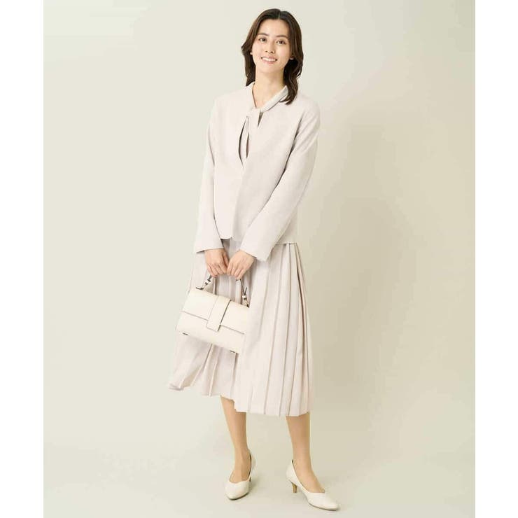 【洗える/イージーケア/ストレッチ】ダブルクロスキーネックジャケット | a.v.v【WOMEN】 | 詳細画像41 