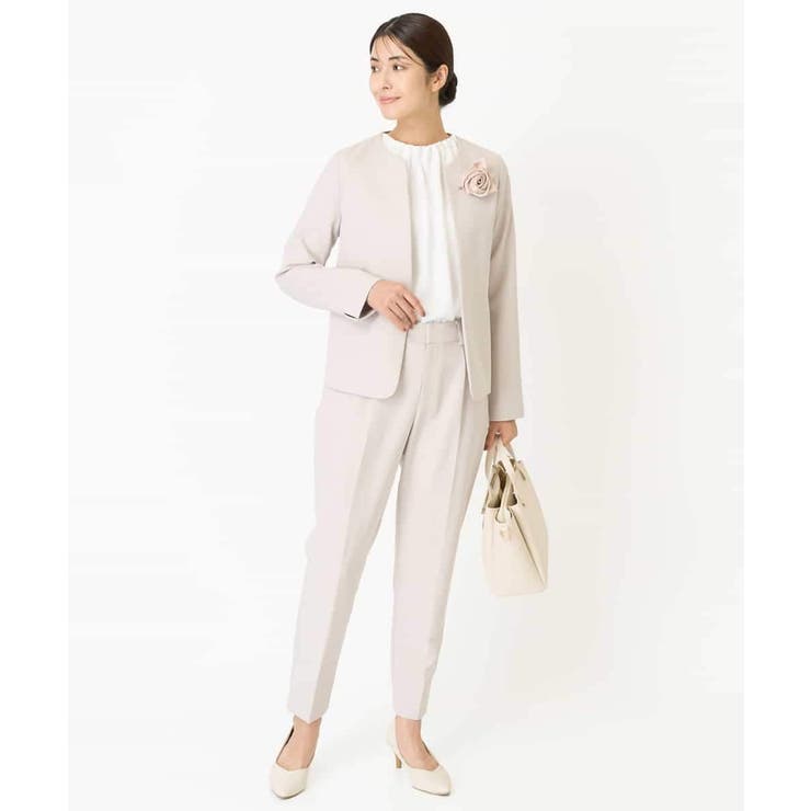 【洗える/イージーケア/ストレッチ】ダブルクロスキーネックジャケット | a.v.v【WOMEN】 | 詳細画像44 