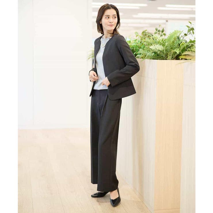 【洗える/イージーケア/ストレッチ】ダブルクロスキーネックジャケット | a.v.v【WOMEN】 | 詳細画像52 