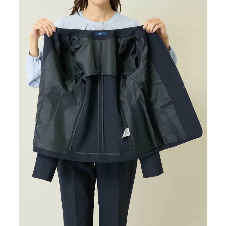 【洗える/イージーケア/ストレッチ】ダブルクロスキーネックジャケット | a.v.v【WOMEN】 | 詳細画像61 