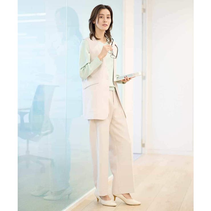 【洗える/イージーケア/ストレッチ】ダブルクロスVネックジレ | a.v.v【WOMEN】 | 詳細画像31 