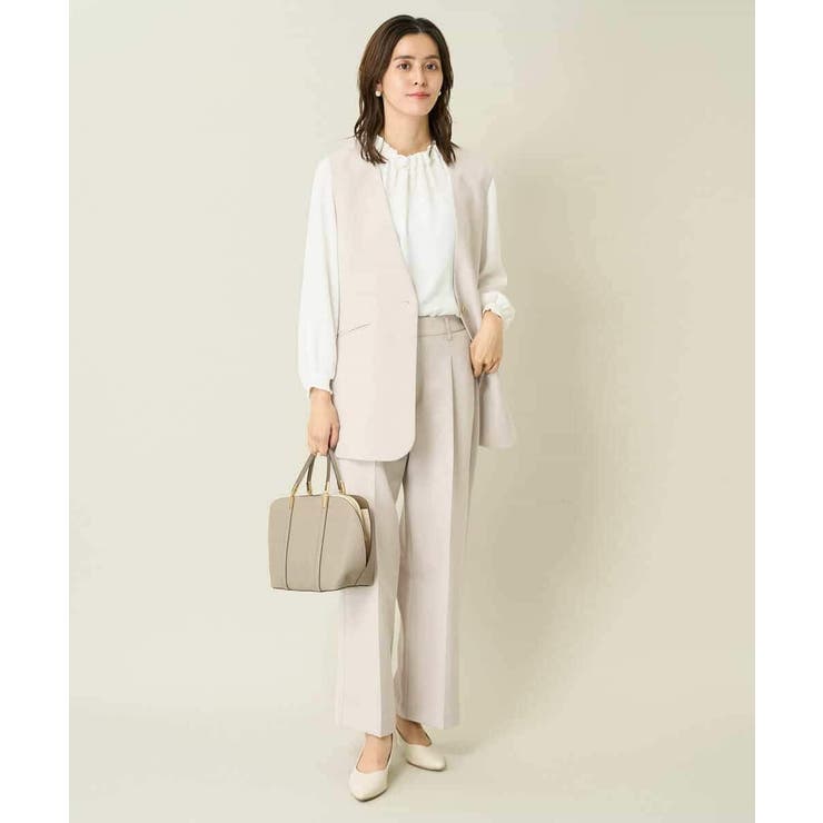 【洗える/イージーケア/ストレッチ】ダブルクロスVネックジレ | a.v.v【WOMEN】 | 詳細画像38 