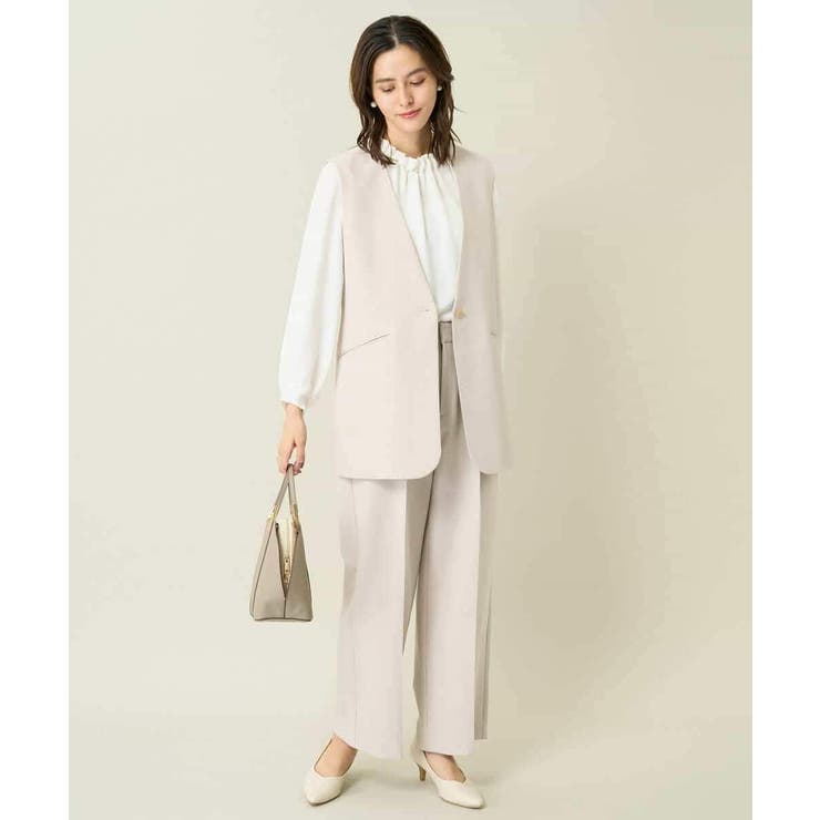 【洗える/イージーケア/ストレッチ】ダブルクロスVネックジレ | a.v.v【WOMEN】 | 詳細画像39 