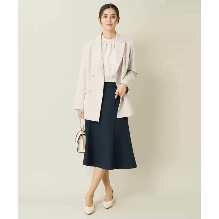 【洗える/イージーケア/ストレッチ】ダブルクロスダブルブレストジャケット | a.v.v【WOMEN】 | 詳細画像30 