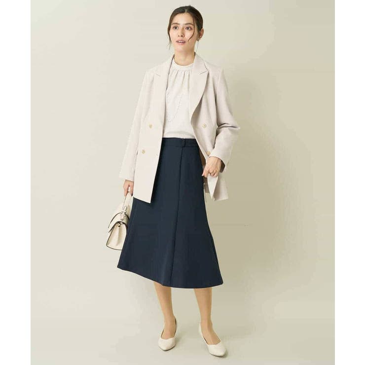 【洗える/イージーケア/ストレッチ】ダブルクロスダブルブレストジャケット | a.v.v【WOMEN】 | 詳細画像31 