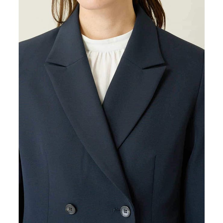 【洗える/イージーケア/ストレッチ】ダブルクロスダブルブレストジャケット | a.v.v【WOMEN】 | 詳細画像54 