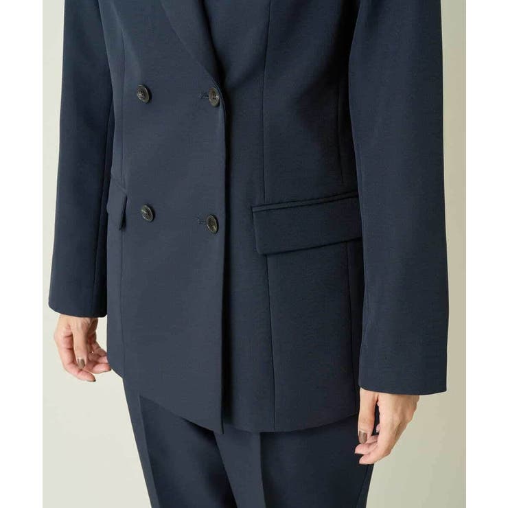 【洗える/イージーケア/ストレッチ】ダブルクロスダブルブレストジャケット | a.v.v【WOMEN】 | 詳細画像57 