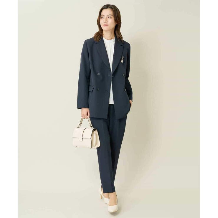 【洗える/イージーケア/ストレッチ】ダブルクロスダブルブレストジャケット | a.v.v【WOMEN】 | 詳細画像6 