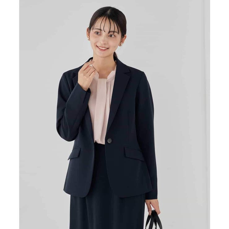 【洗える/ストレッチ/セットアップ対応】ダブルクロステーラードジャケット | a.v.v【WOMEN】 | 詳細画像3 