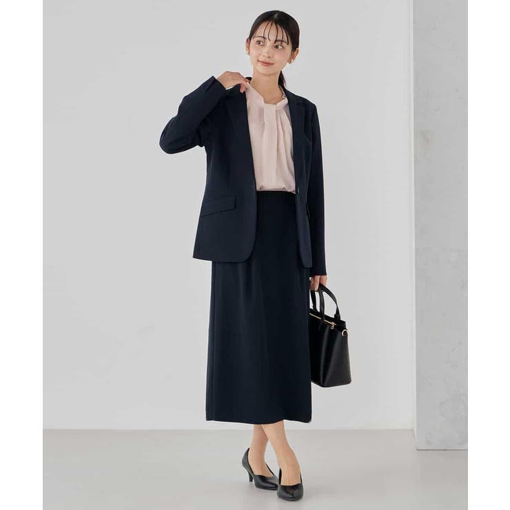 【洗える/ストレッチ/セットアップ対応】ダブルクロステーラードジャケット | a.v.v【WOMEN】 | 詳細画像7 