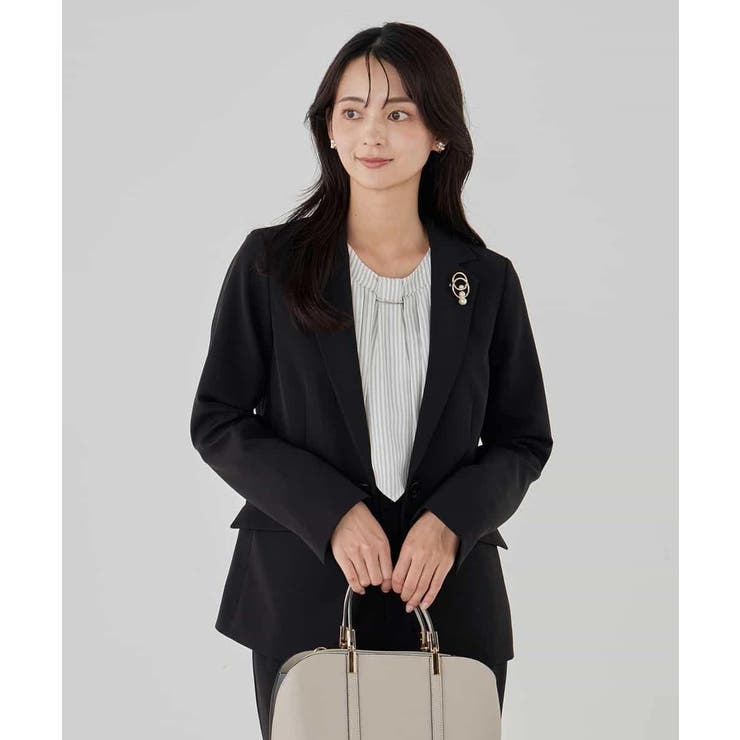 【洗える/ストレッチ/セットアップ対応】ダブルクロステーラードジャケット | a.v.v【WOMEN】 | 詳細画像8 