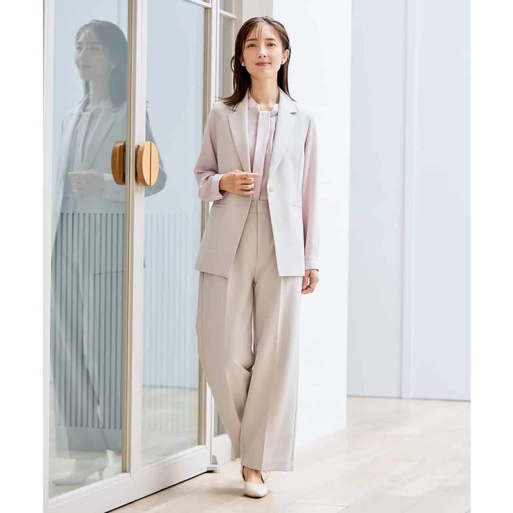 【洗える/ストレッチ/セットアップ対応】ダブルクロステーラードジレ | a.v.v【WOMEN】 | 詳細画像20 