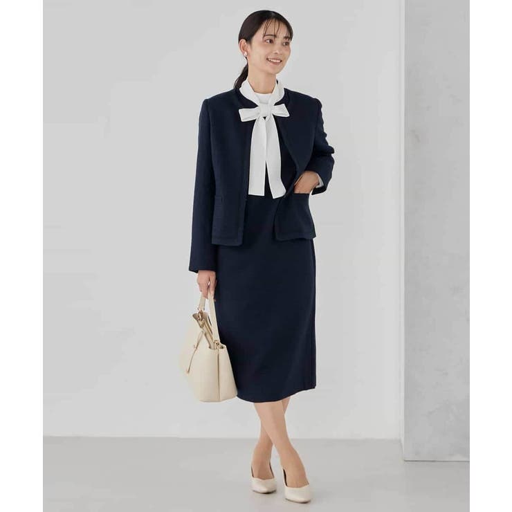 【ストレッチ】ツイードノーカラージャケット | a.v.v【WOMEN】 | 詳細画像15 