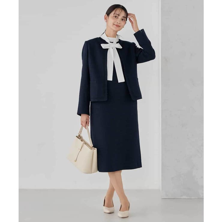 【ストレッチ】ツイードノーカラージャケット | a.v.v【WOMEN】 | 詳細画像18 