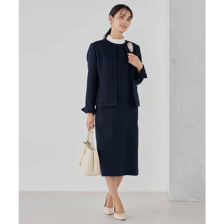 【ストレッチ】ツイードノーカラージャケット | a.v.v【WOMEN】 | 詳細画像20 