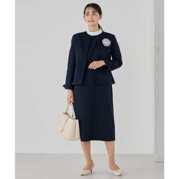 【ストレッチ】ツイードノーカラージャケット | a.v.v【WOMEN】 | 詳細画像25 