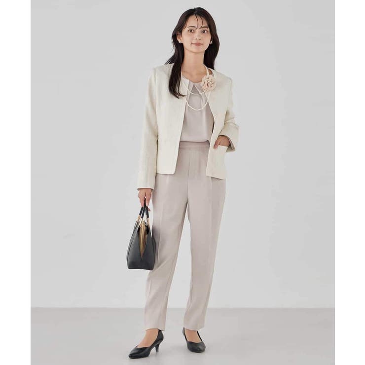 【ストレッチ】ツイードノーカラージャケット | a.v.v【WOMEN】 | 詳細画像28 